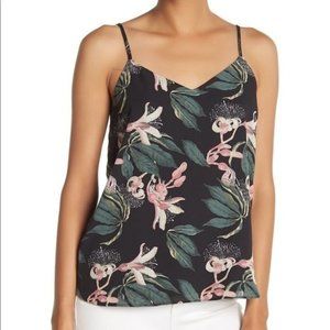 Catherine Malandrino Floral Cami Black Small